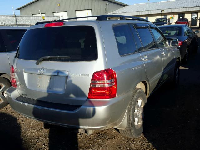 JTEHF21A410008071 - 2001 TOYOTA HIGHLANDER SILVER photo 4