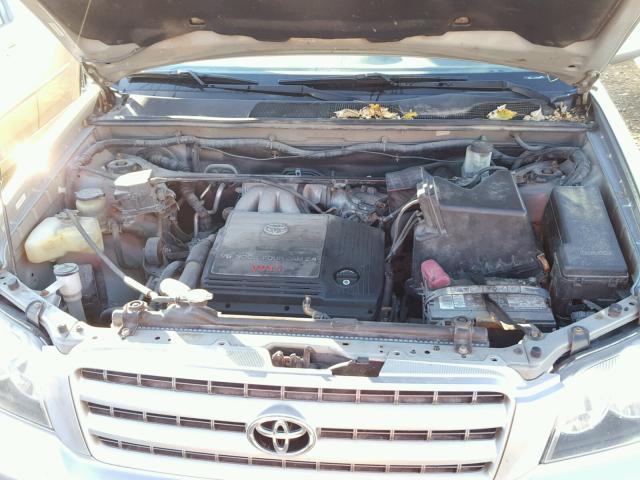 JTEHF21A410008071 - 2001 TOYOTA HIGHLANDER SILVER photo 7