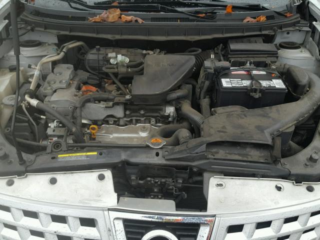 JN8AS58T09W325417 - 2009 NISSAN ROGUE S SILVER photo 7