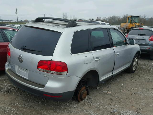 WVGBC77L44D049513 - 2004 VOLKSWAGEN TOUAREG 3. SILVER photo 4