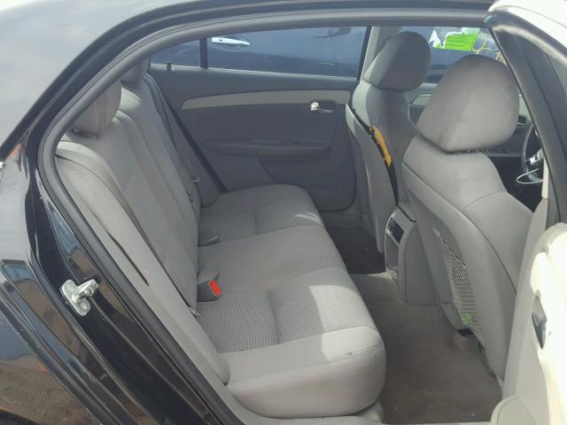 1G1ZB5EB2AF277605 - 2010 CHEVROLET MALIBU LS შავი ფოტო 6