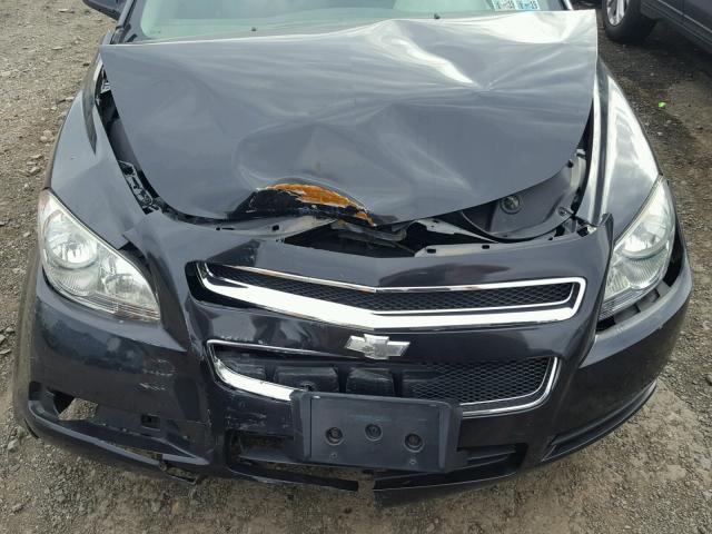 1G1ZB5EB2AF277605 - 2010 CHEVROLET MALIBU LS შავი ფოტო 7