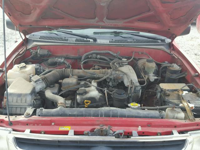 4TAVL52N5VZ314907 - 1997 TOYOTA TACOMA XTR RED photo 7