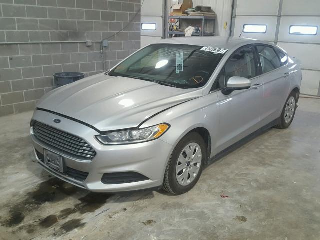 3FA6P0G70DR156799 - 2013 FORD FUSION S SILVER photo 2