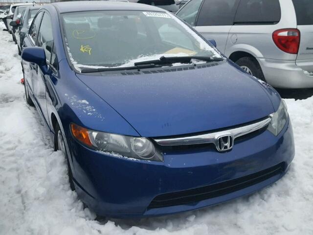 2HGFA165X7H037953 - 2007 HONDA CIVIC LX BLUE photo 1