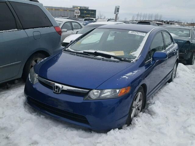 2HGFA165X7H037953 - 2007 HONDA CIVIC LX BLUE photo 2