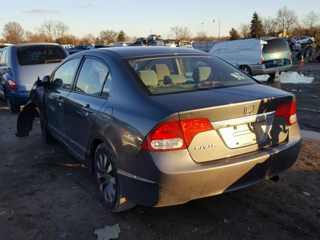 19XFA1F86AE024936 - 2010 HONDA CIVIC EX GRAY photo 3