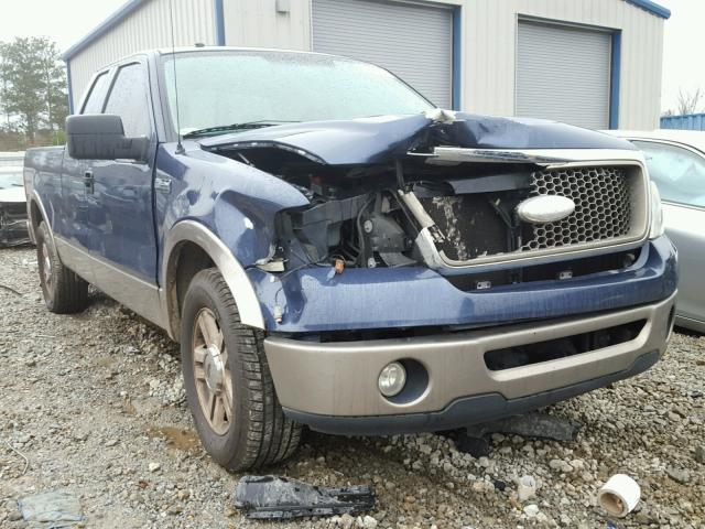 1FTPX12V86NB81630 - 2006 FORD F150 BLUE photo 1