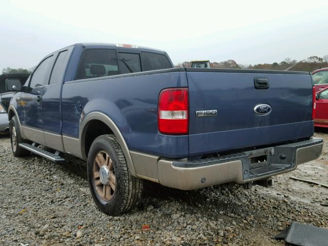 1FTPX12V86NB81630 - 2006 FORD F150 BLUE photo 3