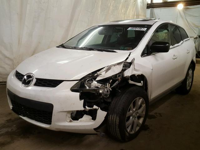 JM3ER293770109125 - 2007 MAZDA CX-7 WHITE photo 2