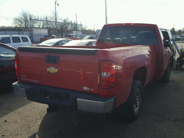 1GCEC14058Z212638 - 2008 CHEVROLET SILVERADO RED photo 4