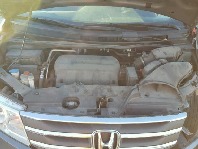 5FNRL5H4XBB027553 - 2011 HONDA ODYSSEY EX GRAY photo 7