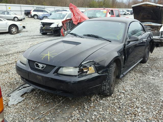 1FAFP40411F104100 - 2001 FORD MUSTANG BLACK photo 2