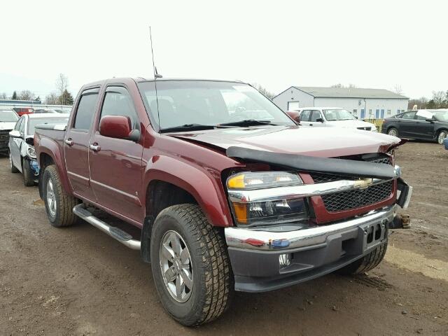 1GCDS13E598130086 - 2009 CHEVROLET COLORADO MAROON photo 1