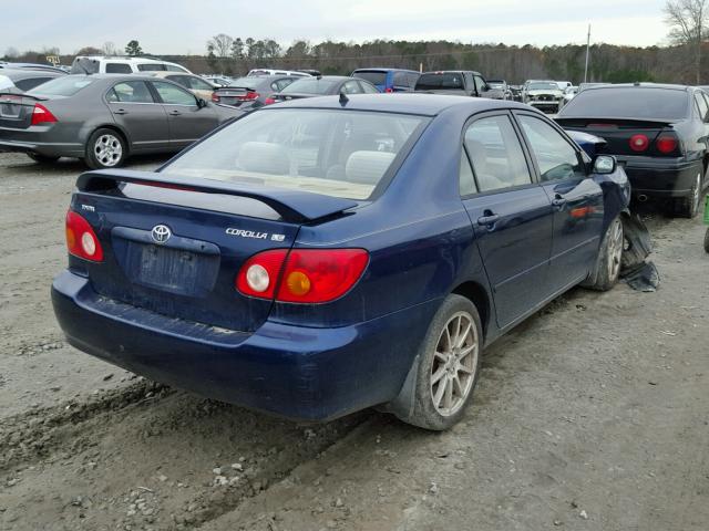 1NXBR32E74Z286206 - 2004 TOYOTA COROLLA CE BLUE photo 4