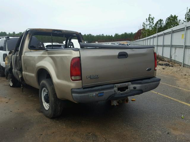 1FTNF20L91ED83922 - 2001 FORD F250 SUPER GOLD photo 3