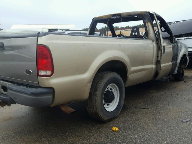 1FTNF20L91ED83922 - 2001 FORD F250 SUPER GOLD photo 4