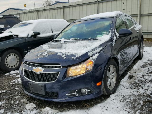 1G1PF5S99B7197341 - 2011 CHEVROLET CRUZE LT BLUE photo 2