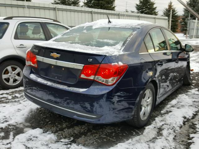 1G1PF5S99B7197341 - 2011 CHEVROLET CRUZE LT BLUE photo 4