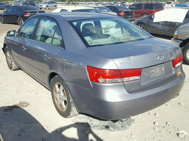 5NPEU46FX6H054091 - 2006 HYUNDAI SONATA GLS SILVER photo 3