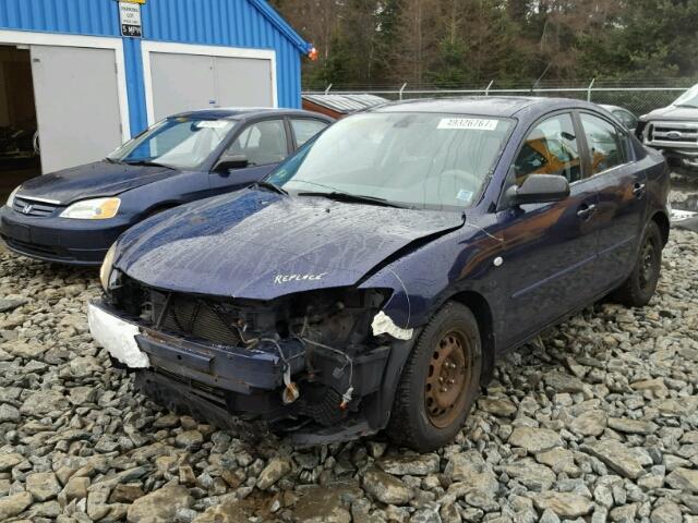 JM1BK12F461463269 - 2006 MAZDA 3 I BLUE photo 2