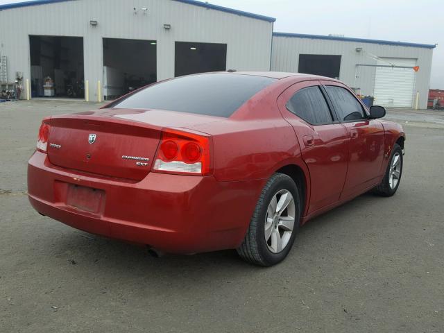 2B3KA33V59H524172 - 2009 DODGE CHARGER SX RED photo 4