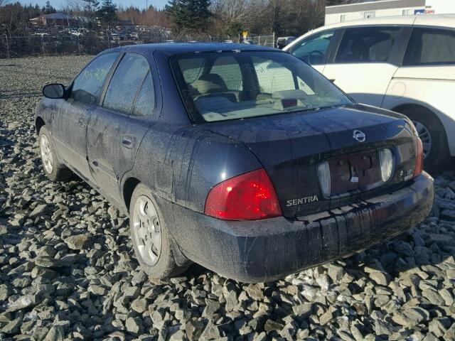 3N1CB51D16L453614 - 2006 NISSAN SENTRA 1.8 BLUE photo 3