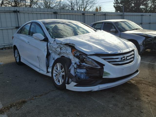 5NPEB4ACXEH936945 - 2014 HYUNDAI SONATA GLS WHITE photo 1