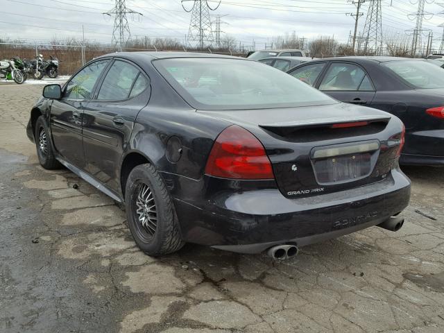 2G2WP522241254700 - 2004 PONTIAC GRAND PRIX BLACK photo 3