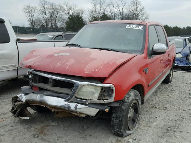 1FTRW07L12KC42244 - 2002 FORD F150 SUPER RED photo 2