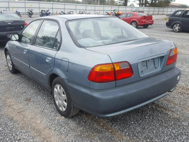 2HGEJ6614YH549070 - 2000 HONDA CIVIC BASE 蓝色 照片 3