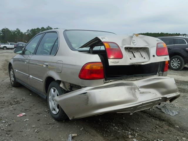 1HGEJ8642YL014232 - 2000 HONDA CIVIC EX 棕色 照片 3