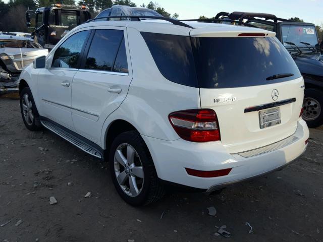 4JGBB8GB4BA692099 - 2011 MERCEDES-BENZ ML 350 4MA WHITE photo 3