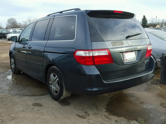 5FNRL38636B042245 - 2006 HONDA ODYSSEY EX GRAY photo 3