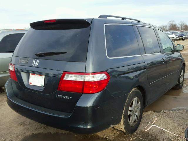 5FNRL38636B042245 - 2006 HONDA ODYSSEY EX GRAY photo 4