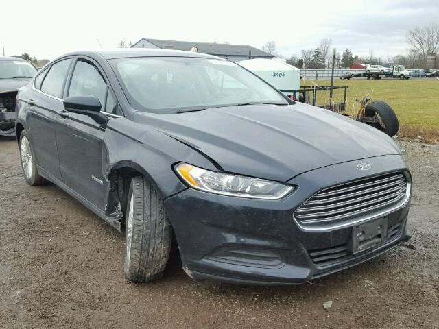 3FA6P0UU1ER352049 - 2014 FORD FUSION S H BLACK photo 1