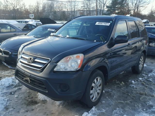 SHSRD78866U422226 - 2006 HONDA CR-V EX შავი ფოტო 2