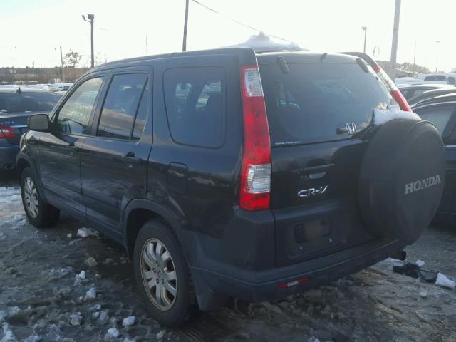 SHSRD78866U422226 - 2006 HONDA CR-V EX შავი ფოტო 3