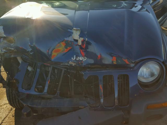 1J4GL48K23W617074 - 2003 JEEP LIBERTY SP BLUE photo 7