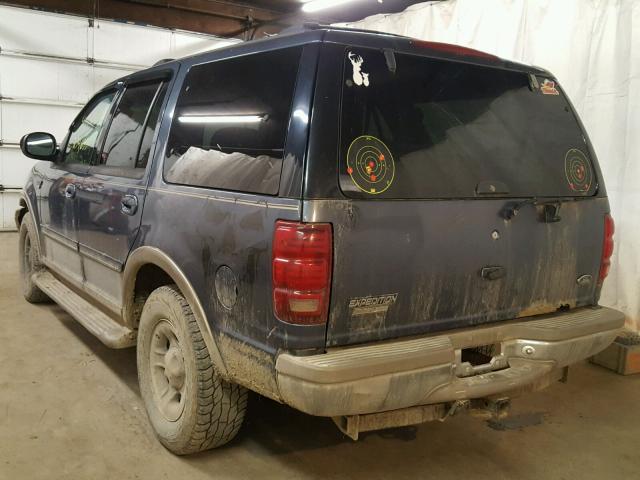 1FMPU18L41LA29990 - 2001 FORD EXPEDITION BLUE photo 3