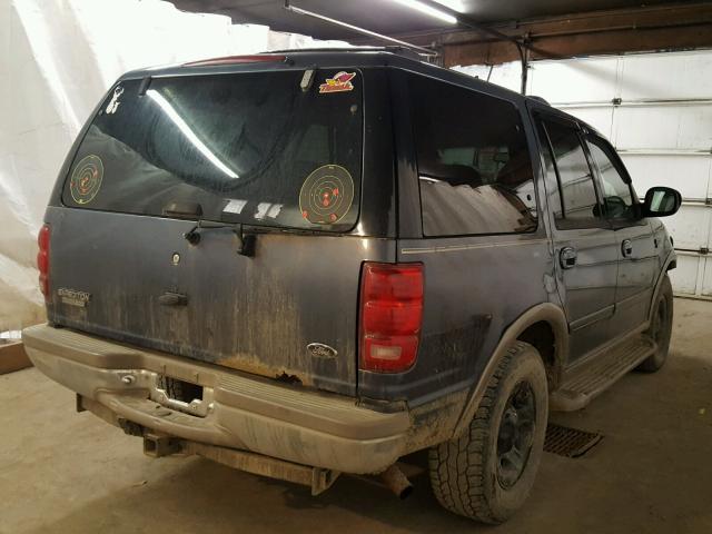 1FMPU18L41LA29990 - 2001 FORD EXPEDITION BLUE photo 4