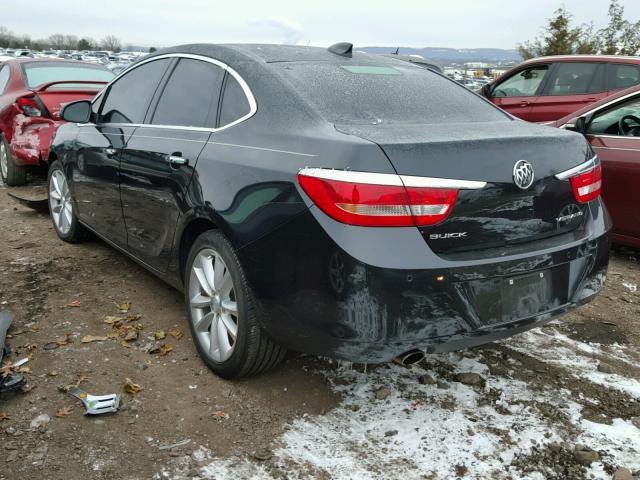 1G4PS5SKXF4173994 - 2015 BUICK VERANO BLACK photo 3