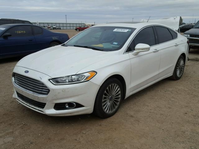 3FA6P0K96FR132423 - 2015 FORD FUSION TIT WHITE photo 2