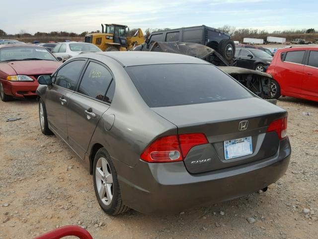 1HGFA16826L038364 - 2006 HONDA CIVIC EX GRAY photo 3