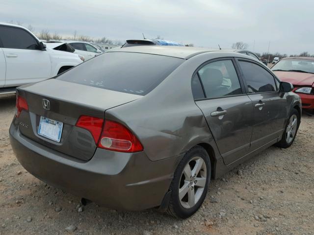 1HGFA16826L038364 - 2006 HONDA CIVIC EX GRAY photo 4