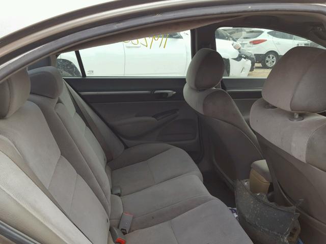 1HGFA16826L038364 - 2006 HONDA CIVIC EX GRAY photo 6