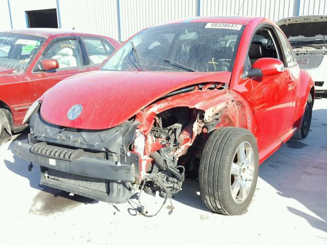 3VWRW31C26M421804 - 2006 VOLKSWAGEN NEW BEETLE RED photo 2