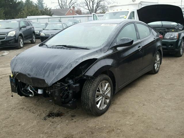 KMHDH4AE2EU087150 - 2014 HYUNDAI ELANTRA SE BLACK photo 2