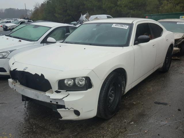 2B3KA43R28H116784 - 2008 DODGE CHARGER WHITE photo 2