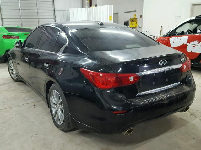 JN1BV7AP7EM680979 - 2014 INFINITI Q50 BASE BLACK photo 3